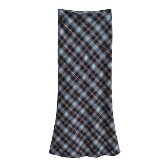 Vintage plaid fishtail skirt Vintage plaid fishtail skirt