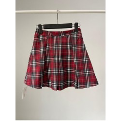 Preppy Check High Waist Skirt
