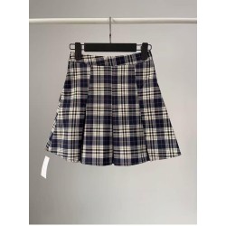 Preppy Check High Waist Skirt