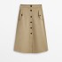 Midi A-line skirt