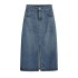 Retro slit A-line skirt