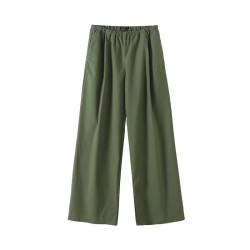 High waist elasticated casual pants