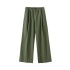 High waist elasticated casual pants