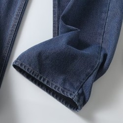 Versatile classic high waist straight jeans