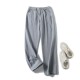High waist slim wide leg trousers High waist slim wide leg trousers