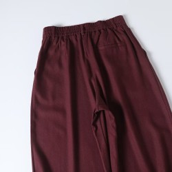 Casual commuter wide-leg trousers