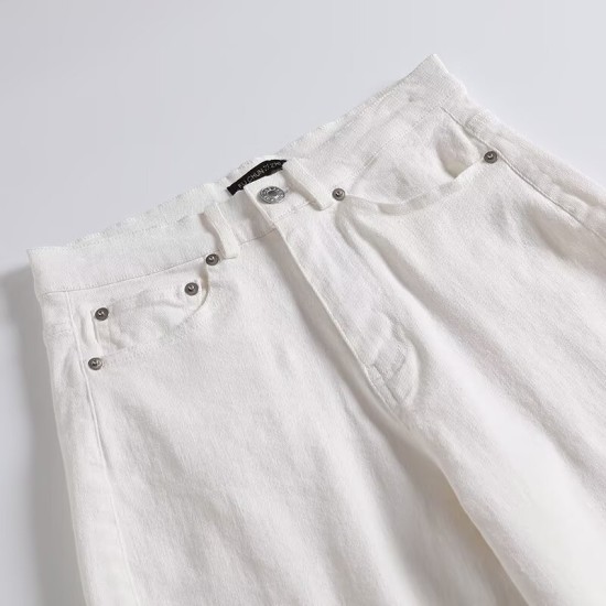 Loose straight casual trousers