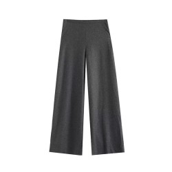 Versatile loose high waist trousers