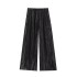 Straight-leg draped trousers